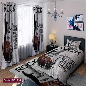 ست کامل ژورنالی روتختی چاپی پسرانه طرح گیتار کد bd1316 (پس کرایه)