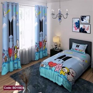 ست کامل ژورنالی رو تختی چاپی دخترانه حیوانات کد bd1593 (پس کرایه)