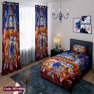ست کامل ژورنالی روتختی چاپی پسرانه طرح سونیک کد bd1468 (پس کرایه)