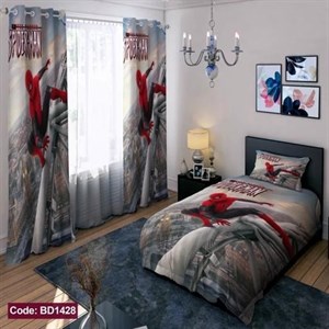 ست کامل ژورنالی روتختی چاپی پسرانه طرح اسپایدرمن کد bd1428 (پس کرایه)