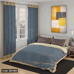 ست کامل ژورنالی روتختی دونفره 6 تیکه ساده کد BD1803 (پس کرایه)