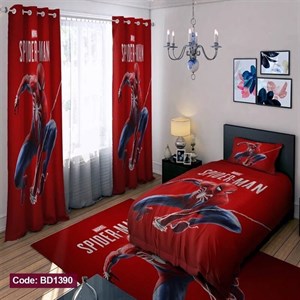 ست کامل ژورنالی روتختی چاپی پسرانه طرح اسپایدرمن کد bd1390 (پس کرایه)