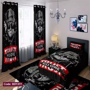 ست کامل ژورنالی روتختی چاپی پسرانه طرح گربه گانگستر کد bd1377 (پس کرایه)