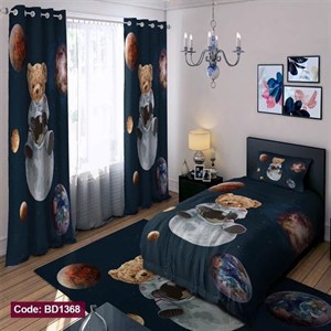 ست کامل ژورنالی روتختی چاپی پسرانه طرح تدی کد bd1368 (پس کرایه)