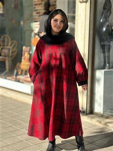 پیراهن هدیه قرمز چهارخونه