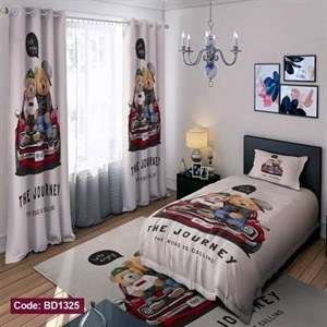 ست کامل ژورنالی روتختی چاپی پسرانه طرح تدی کد bd1325 (پس کرایه)