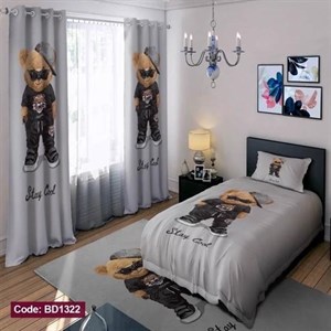 ست کامل ژورنالی روتختی چاپی پسرانه طرح تدی کد bd1322 (پس کرایه)