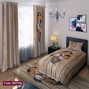 ست کامل ژورنالی روتختی چاپی پسرانه طرح تدی کد bd1730 (پس کرایه)