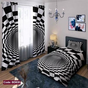 ست کامل ژورنالی روتختی چاپی پسرانه طرح شطرنجی کد bd835 (پس کرایه)