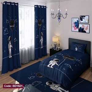 ست کامل ژورنالی روتختی چاپی پسرانه طرح فضانورد کد bd1621 (پس کرایه)
