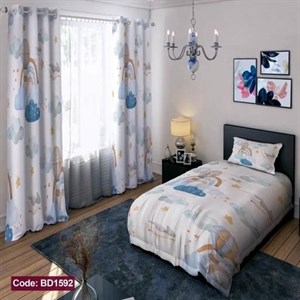 ست کامل ژورنالی روتختی چاپی پسرانه طرح رنگین کمان کد bd1592 (پس کرایه)