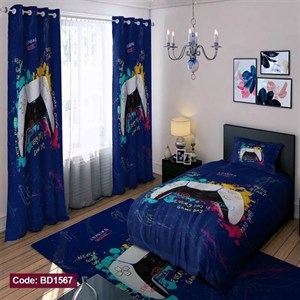 ست کامل ژورنالی روتختی چاپی پسرانه طرح دسته گیم کد bd1567 (پس کرایه)