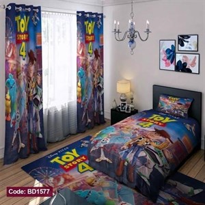 ست کامل ژورنالی روتختی چاپی پسرانه طرح داستان اسباب بازی کد bd1577 (پس کرایه)