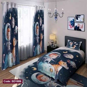 ست کامل ژورنالی روتختی چاپی پسرانه طرح فضانورد کد bd1699 (پس کرایه)