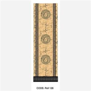 فرشینه رولی راهرویی و کناره طرح ورساچه روشن کد Roll 126(پس کرایه)