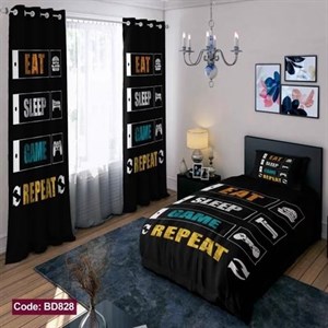 ست کامل ژورنالی روتختی چاپی پسرانه طرح دسته گیم کد bd828 (پس کرایه)