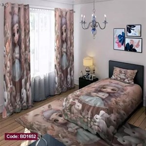 ست کامل ژورنالی روتختی چاپی دخترانه کد bd1652 (پس کرایه)