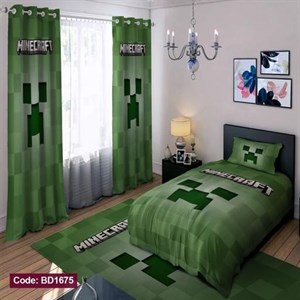 ست کامل ژورنالی روتختی چاپی پسرانه طرح ماینکرفت کد bd1675 (پس کرایه)