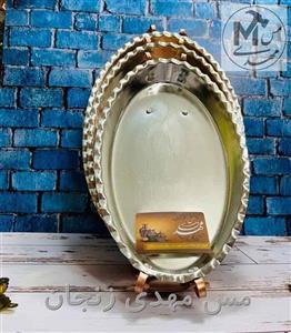 مرغ خوری مسی دسته پایه دار زنجان چکشی