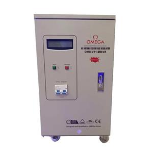 استابلایزر امگا تکفاز 20KVA سرووموتوری ایستاده مدل (OMG-V11-20Kva)