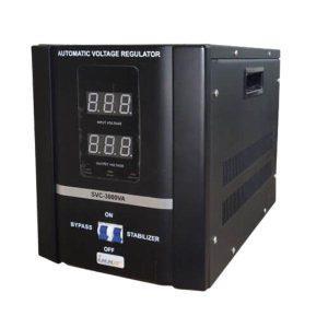 استابلایزر آلجا تکفاز 2KVA سرووموتوری ایستاده مدل (SVC2000)