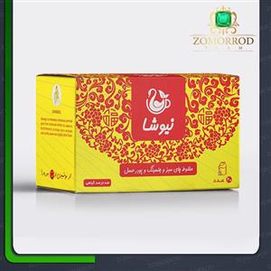 چای سبز و جنسینگ و پودر عسل