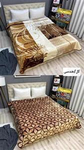 پتوضخیم ابریشمی ۱۱ پوندی ۲نفره دورو برند بونیتو کد7(گل/هندسی)