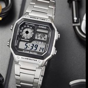ساعت دیجیتال مردانه جهانی مدل AE1200WHD - 42 میلی‌متر - نقره‌ای  مستر کوالیتی casio سه ماه ضمانت موتوری