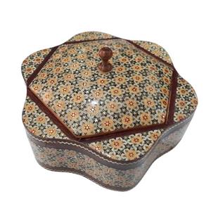 شکلات خوری خاتم کاری شش گوش