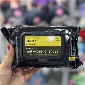 دستمال مرطوب کفش مدل wipes بسته 80 عددی