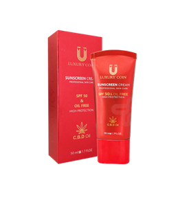 کرم ضد آفتاب spf50 لاکچری کوین بی رنگ 50میل اصل