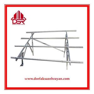 سازه خورشیدی 6 پنله دو ردیفه (3*2) همراه با ریل نصب جا اینورتری