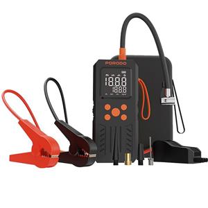 جامپ استارتر،پمپ باد و پاوربانک پرودو Porodo 4 In 1 Multi-Tool Inflator & Jump Starter PD15KJSP