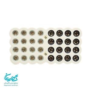 مهره تخته نرد خاتم کاری 40 سانتی