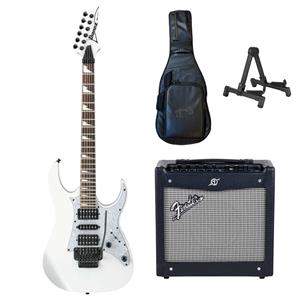 گیتار الکتریک آیبانز مدل Ibanez RG350DXZ به همراه آمپلی فایر فندر مدل MUSTANG 1.V2 با توان خروجی 20 وات با کیف و استند  (دست دوم)