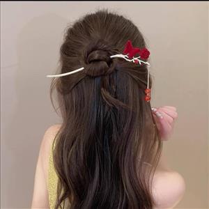 کانزاشی گل رز مخمل و پروانه قرمز زایا