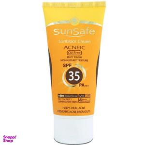 کرم ضد آفتاب آنتی آکنه سان سیف (Sun safe) SPF35