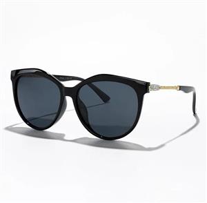 عینک آفتابی زنانه پلاریزه گربه‌ای مشکی با مروارید درخشان کد26