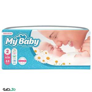 پوشک کامل کودک سایز 2 مای بیبی بسته 16 عددی