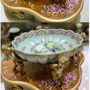 میوه خوری 4 فرشته چینی و برنز (پس کرایه) 