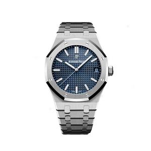ساعت ای پی مردانه موتور سوئیس رویال اوک صفحه سرمه ای Audemars Piguet Swiss Movement 15500ST.OO.1220ST.01