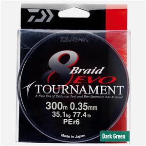 نخ ماهیگیری دایوا تورنومنت Daiwa Tournament 8 Braid EVO 0.35mm
