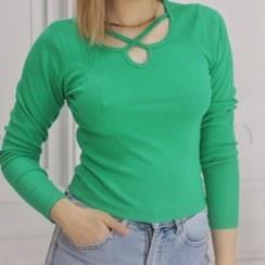 بلوزکبریتی یقه ضربدری