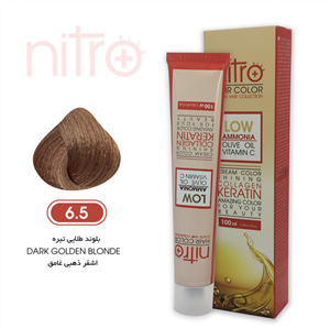 رنگ مو بلوند طلایی تیره نیترو حاوی کراتین Nitro Color 6.5