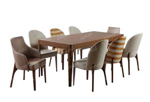 ست میز ناهار خوری 8 نفره مدل گردو