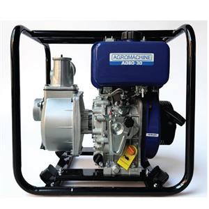 موتور پمپ آگرو دیزلی ۳ اینچ 28 متری مدل AD80-30 هندلی