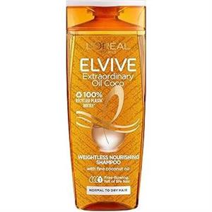 شامپو لورال الویتال حاوی روغن نارگیل تغذیه عمقی ساقه مو 400 میل L’Oreal Paris Elvital shampoo extra coconut oil