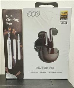 هدفون بلوتوثی کیو سی وای مدل  AilyBuds Pro (رنگ مشکی)هدیه ( پک نظافت هندزفری )