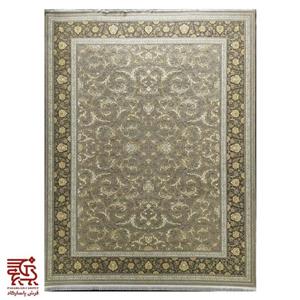 فرش افشان نسکافه ای گل سرخ 700 شانه گل برجسته