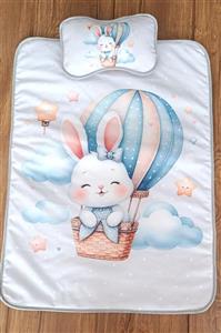 تشک  تعویض پوشک نوزاد مخمل طرح بالون (بالش‌دار) ـسیسمونی شیدا